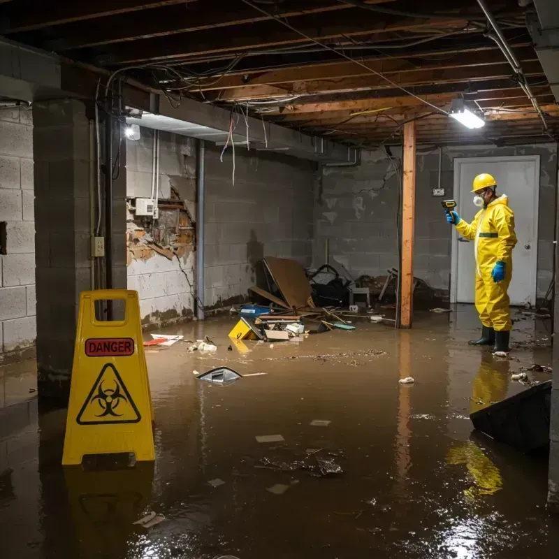 Flooded Basement Electrical Hazard in Caldwell, NJ Property